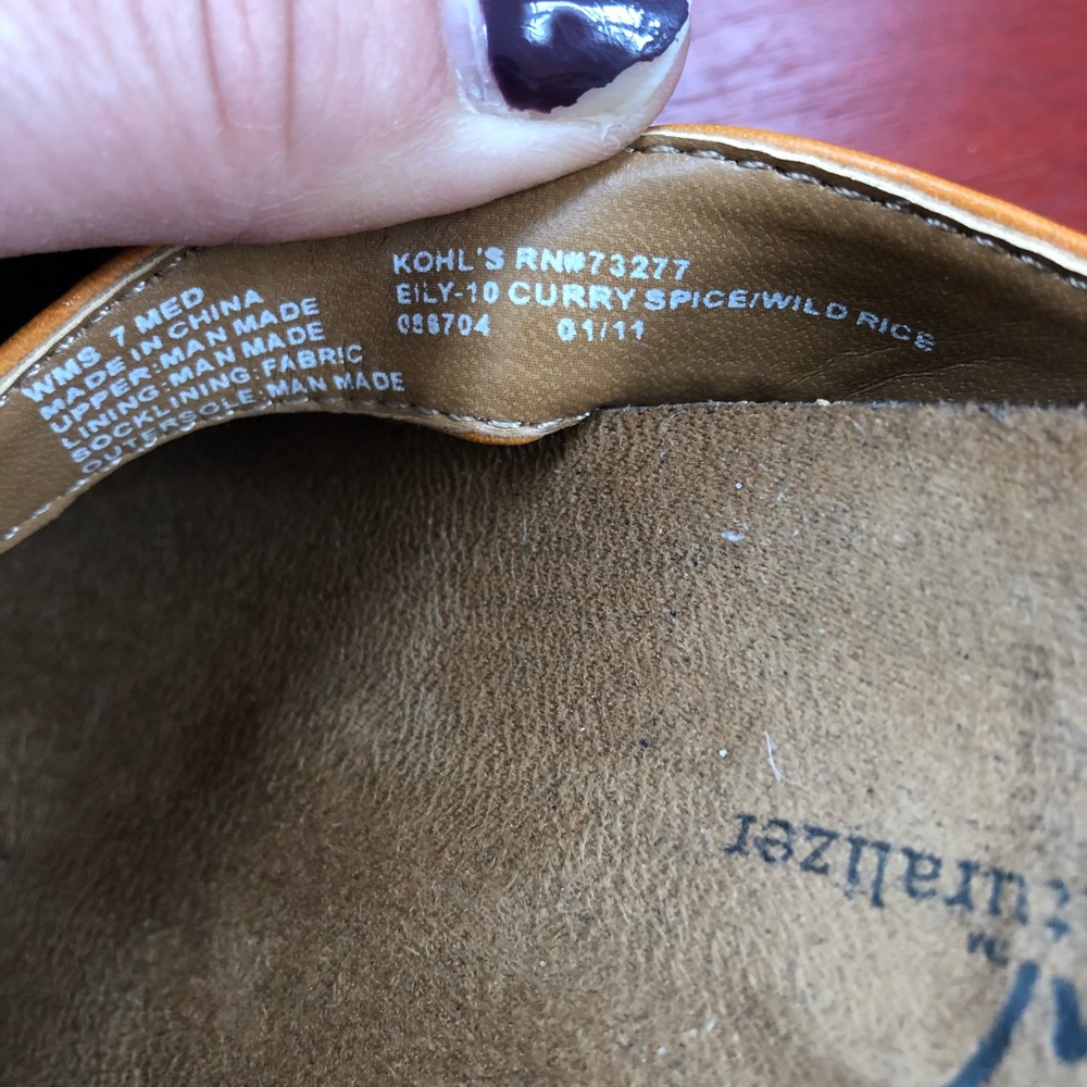 Natural Soul Orange Flower Heeled Sandals - 7M - Picture 7 of 7